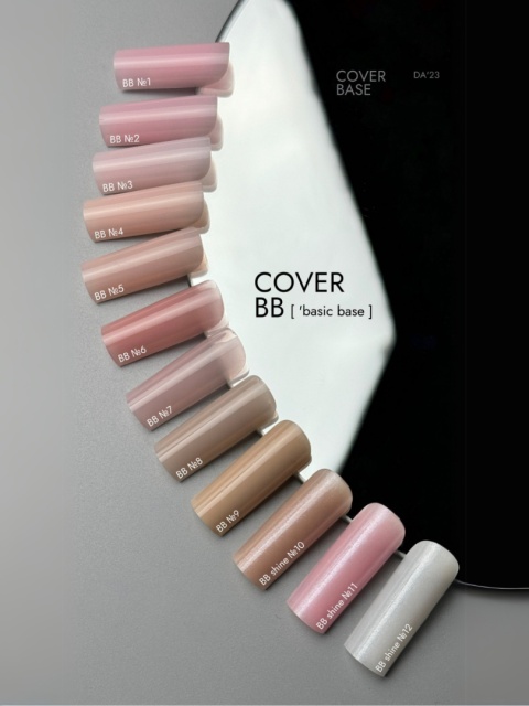 DA'23 COVER BASE BB #6, 30 ml - kamuflująca budująca baza hybrydowa (intensywny różowy nude)