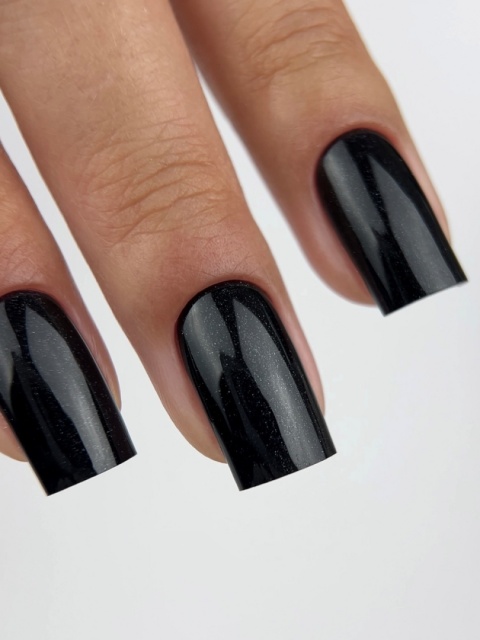 DA'23 GEL POLISH ‘BLACKKSSS PEARL, 8 ml – lakier hybrydowy (czarny z perłowym połyskiem)