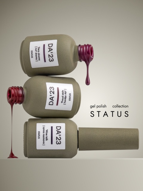 DA'23 GEL POLISH ‘BLACKKSSS PEARL, 8 ml – lakier hybrydowy (czarny z perłowym połyskiem)