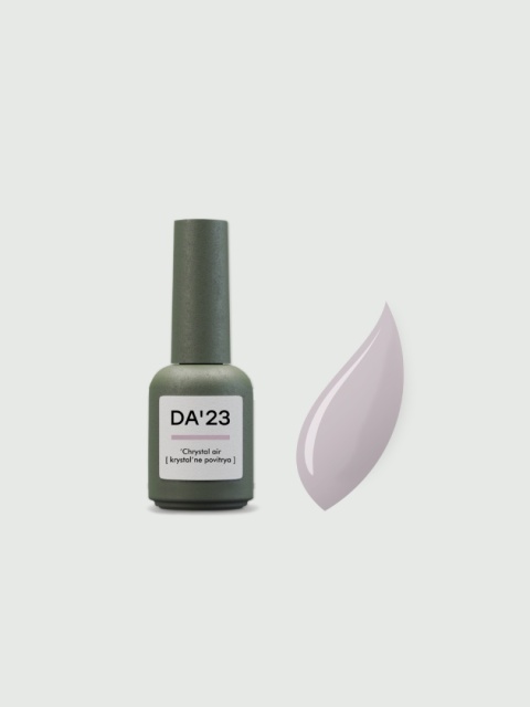 DA'23 COVER TOP ‘CRYSTAL AIR, 8 ml – półprzezroczysty top hybrydowy no wipe (blady róż)